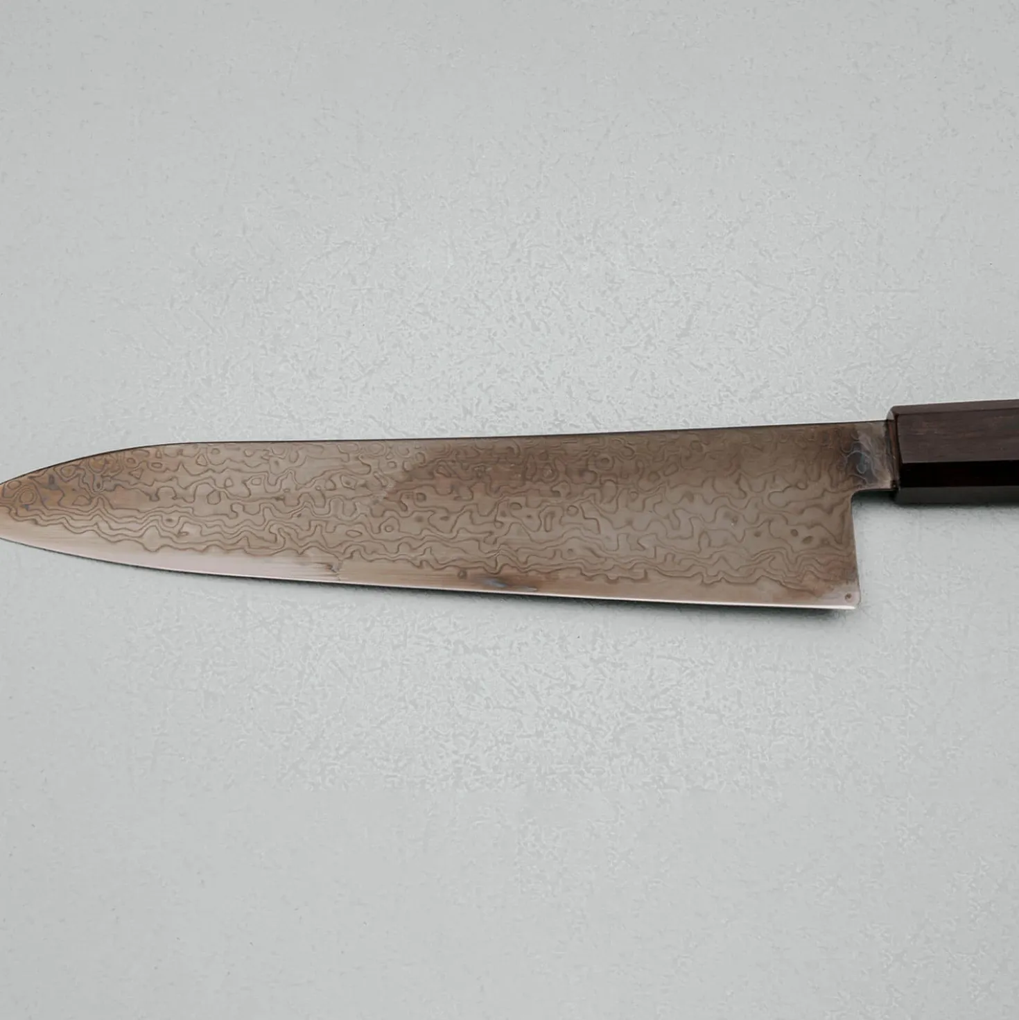 Hatsukokoro Ryuhyo SG2 Damast Ebony Black Coating Gyuto 21 cm
