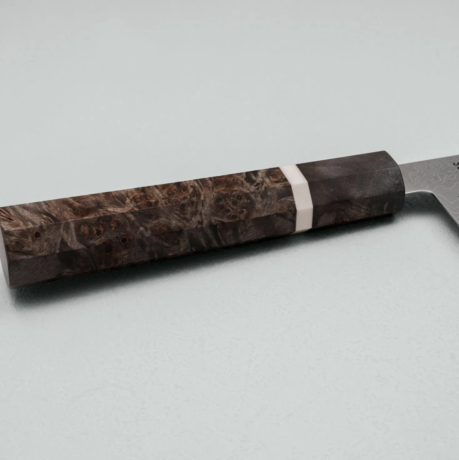 Hatsukokoro Ryuhyo SG2 Damast Birch Kiritsuke Gyuto 24 cm