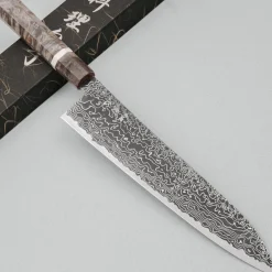 Hatsukokoro Ryuhyo SG2 Damast Kurozome Birch Gyuto 24 cm