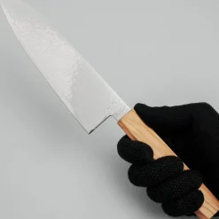 Hatsukokoro Ryuhyo SG2 Damast Olive Santoku 18 cm