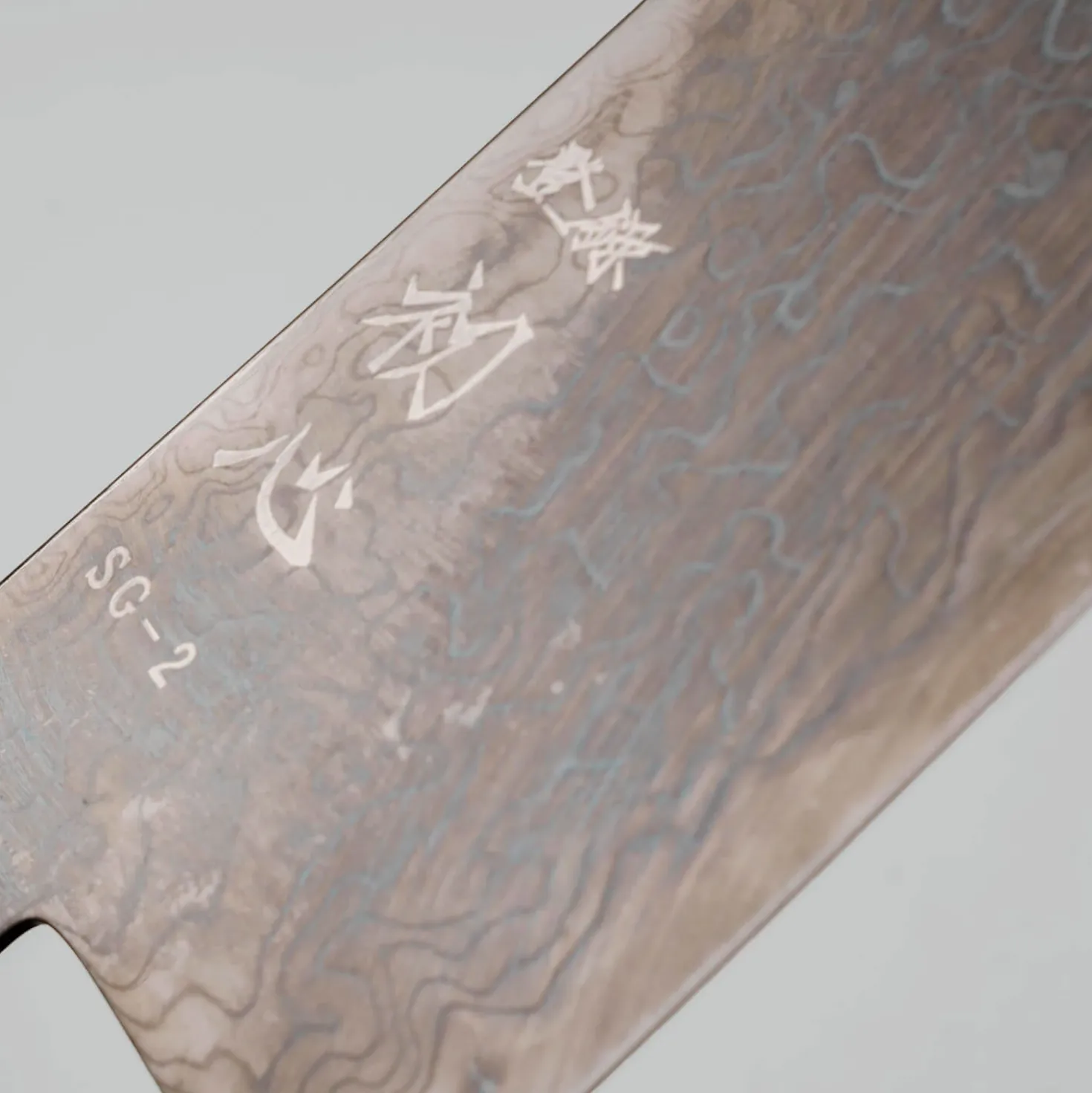 Hatsukokoro Ryuhyo SG2 Damast Olive Black Coating Gyuto 21 cm