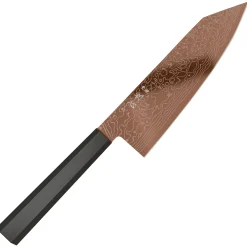 Hatsukokoro Ryuhyo SG2 Damast Ebony Brown Coating Bunka 18 cm
