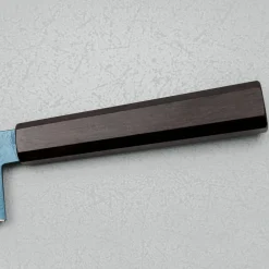 Hatsukokoro Ryuhyo SG2 Damast Ebony Blue Coating Gyuto 21 cm