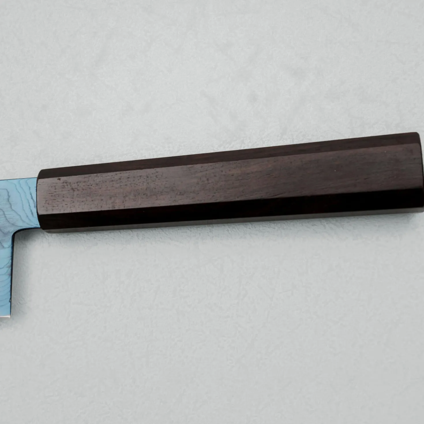Hatsukokoro Ryuhyo SG2 Damast Ebony Blue Coating Bunka 18 cm