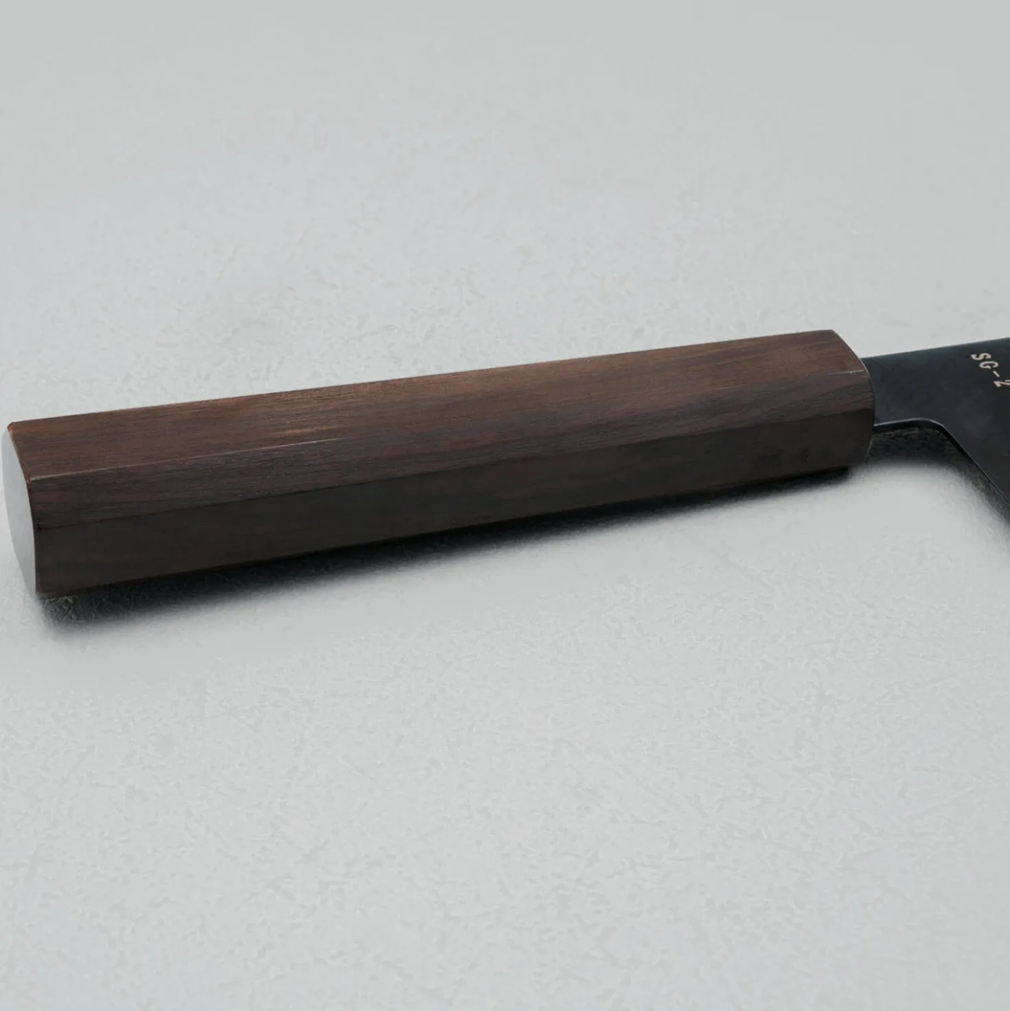 Hatsukokoro Ryuhyo SG2 Damast Ebony Blue Coating Bunka 18 cm