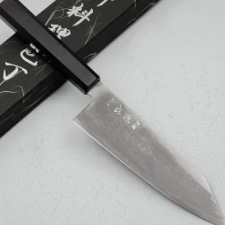 Hatsukokoro Ryuhyo SG2 Damast Ebony Black Coating Bunka 18 cm