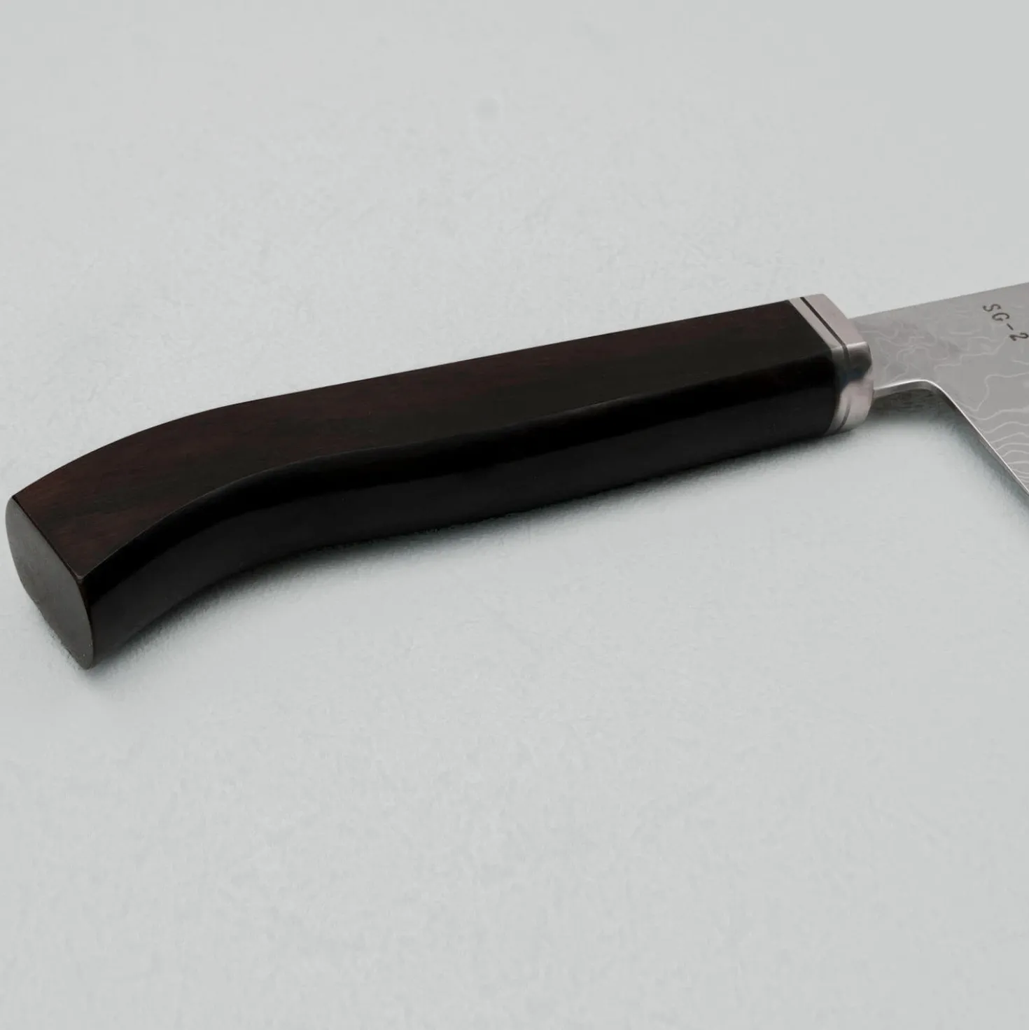 Hatsukokoro Ryuhyo SG2 Damast Curved Ebony Gyuto 24 cm