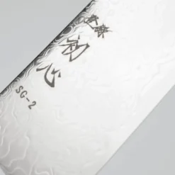 Hatsukokoro Ryuhyo SG2 Damast Curved Ebony Gyuto 21 cm