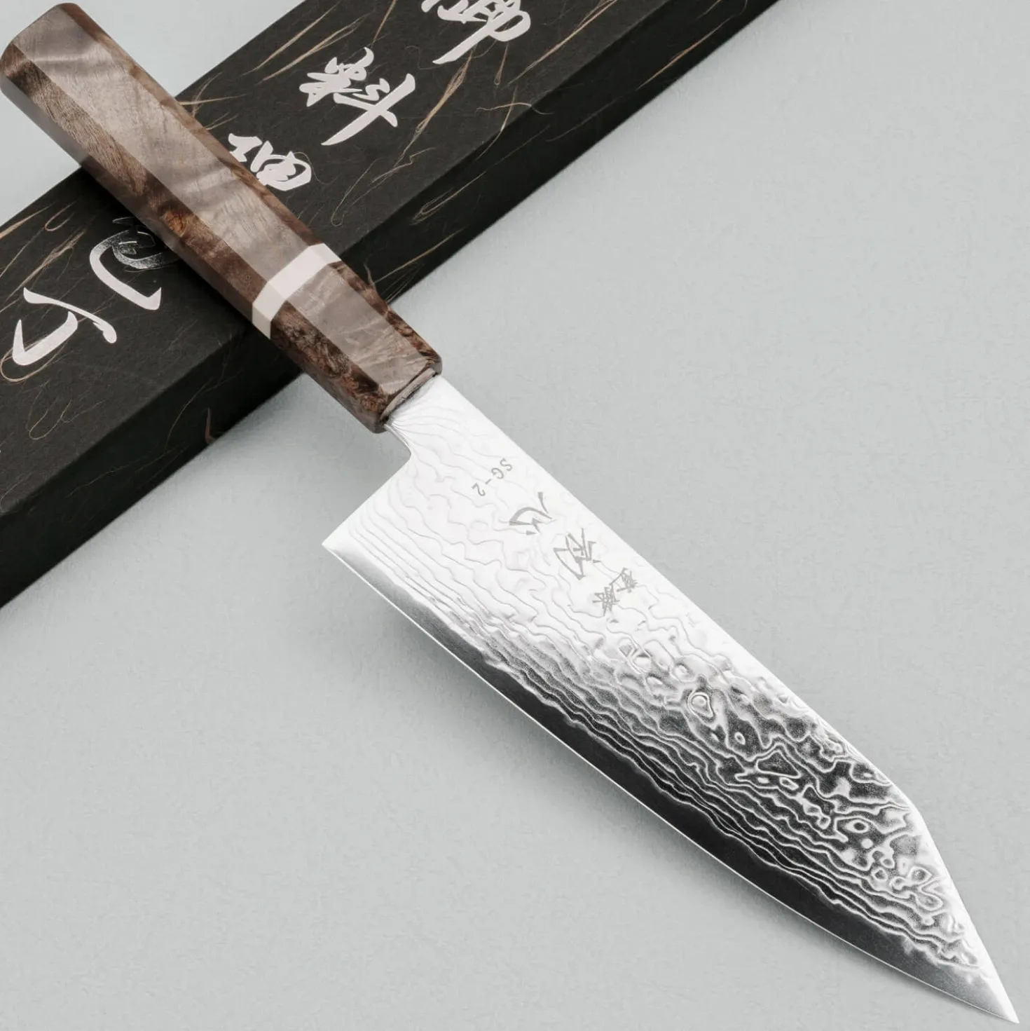 Hatsukokoro Ryuhyo SG2 Damast Birch Bunka 18 cm