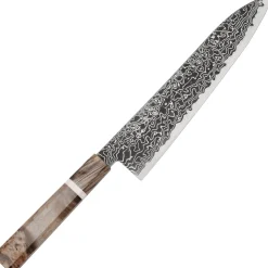 Hatsukokoro Ryuhyo SG2 Kurozome Damast Birch Gyuto 21 cm