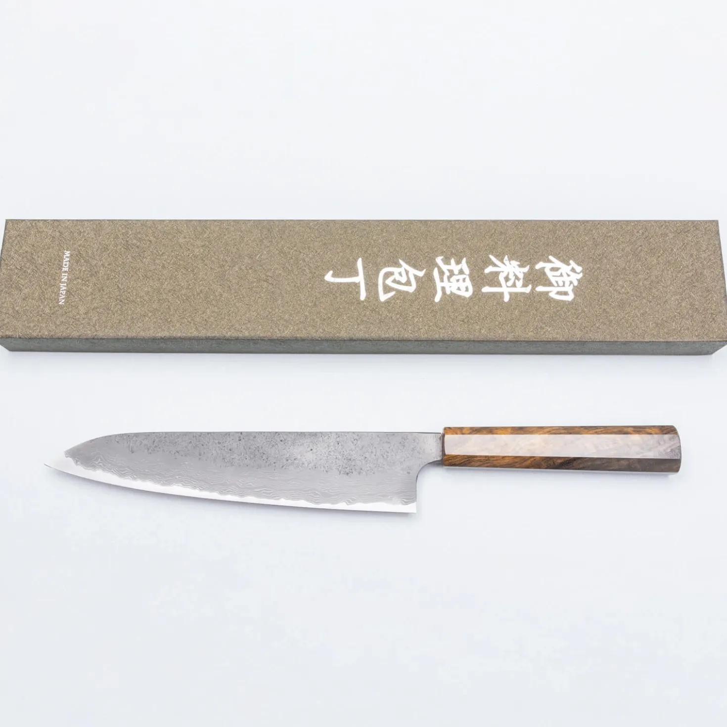 Hatsukokoro Ryusui Aogami 2 Nashiji Damast Bubinga Gyuto 24 cm