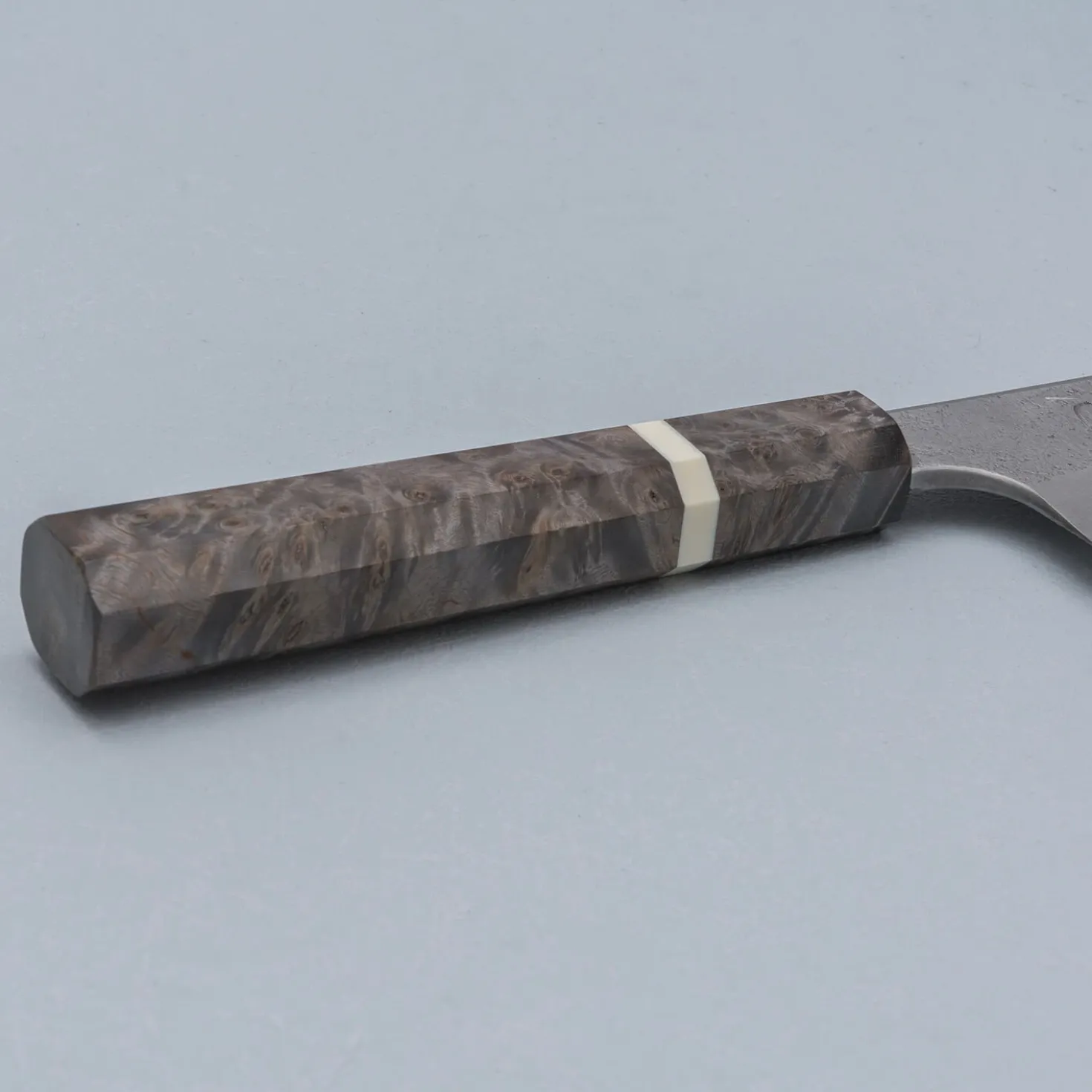 Hatsukokoro Ryusui Aogami 2 Nashiji Damast Birch Kiritsuke 21 cm