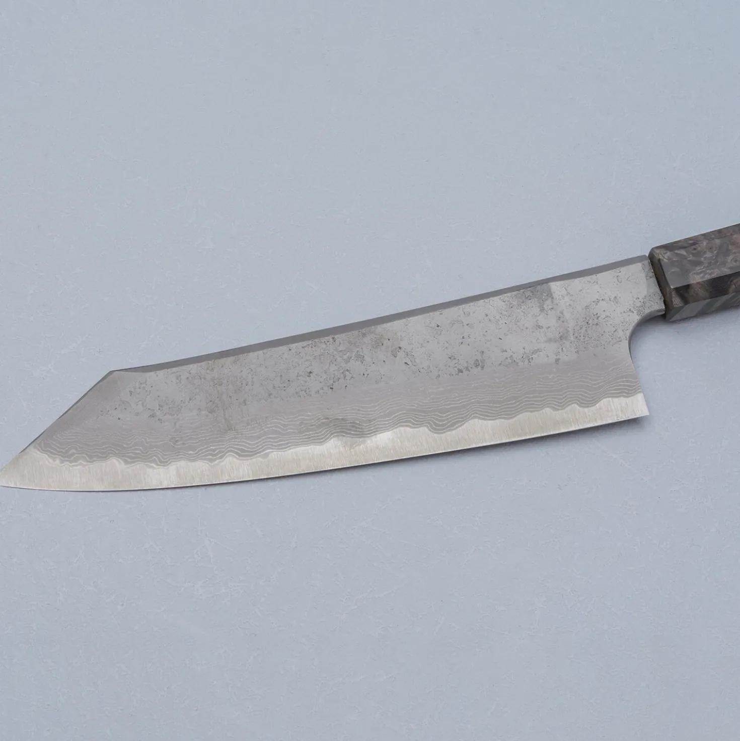 Hatsukokoro Ryusui Aogami 2 Nashiji Damast Birch Kiritsuke 21 cm