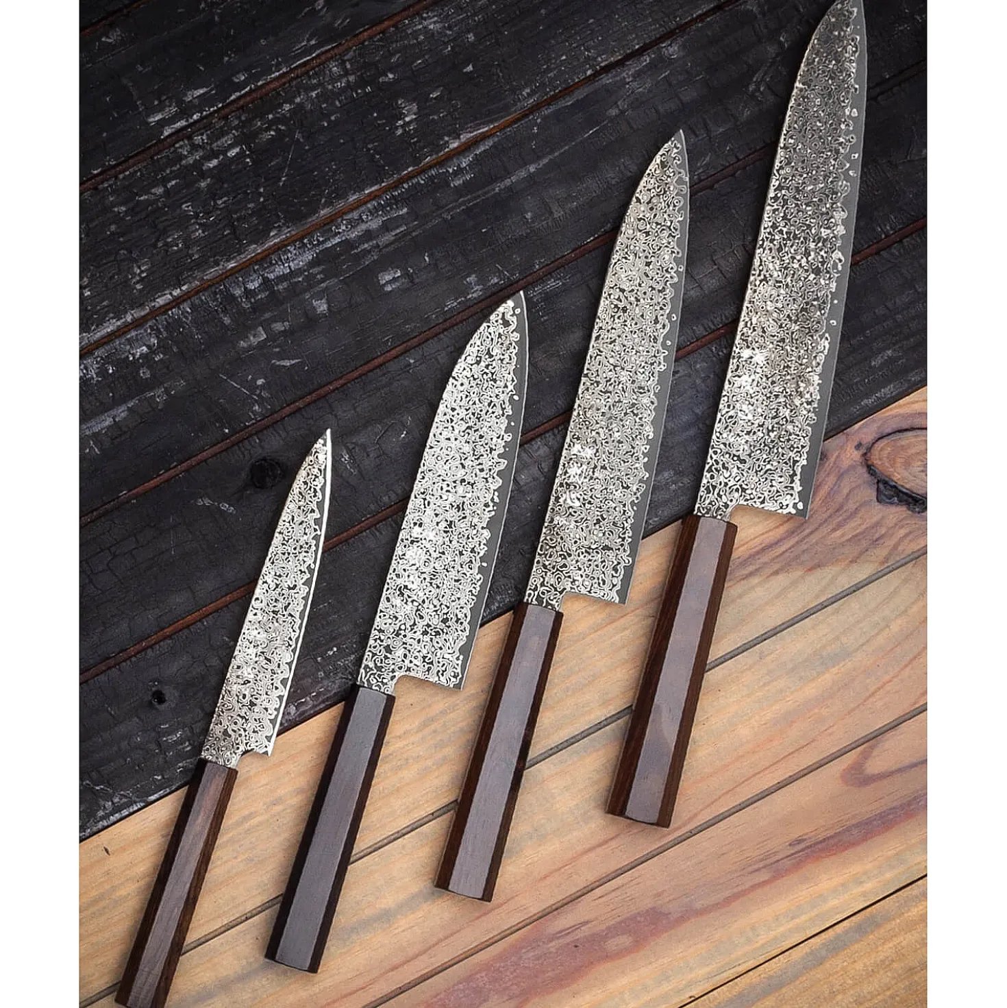 Hatsukokoro Saihyo SG2 Nickel Damast Gyuto 24 cm