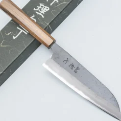 Hatsukokoro Shikkoku Aogami #2 Santoku 17 cm