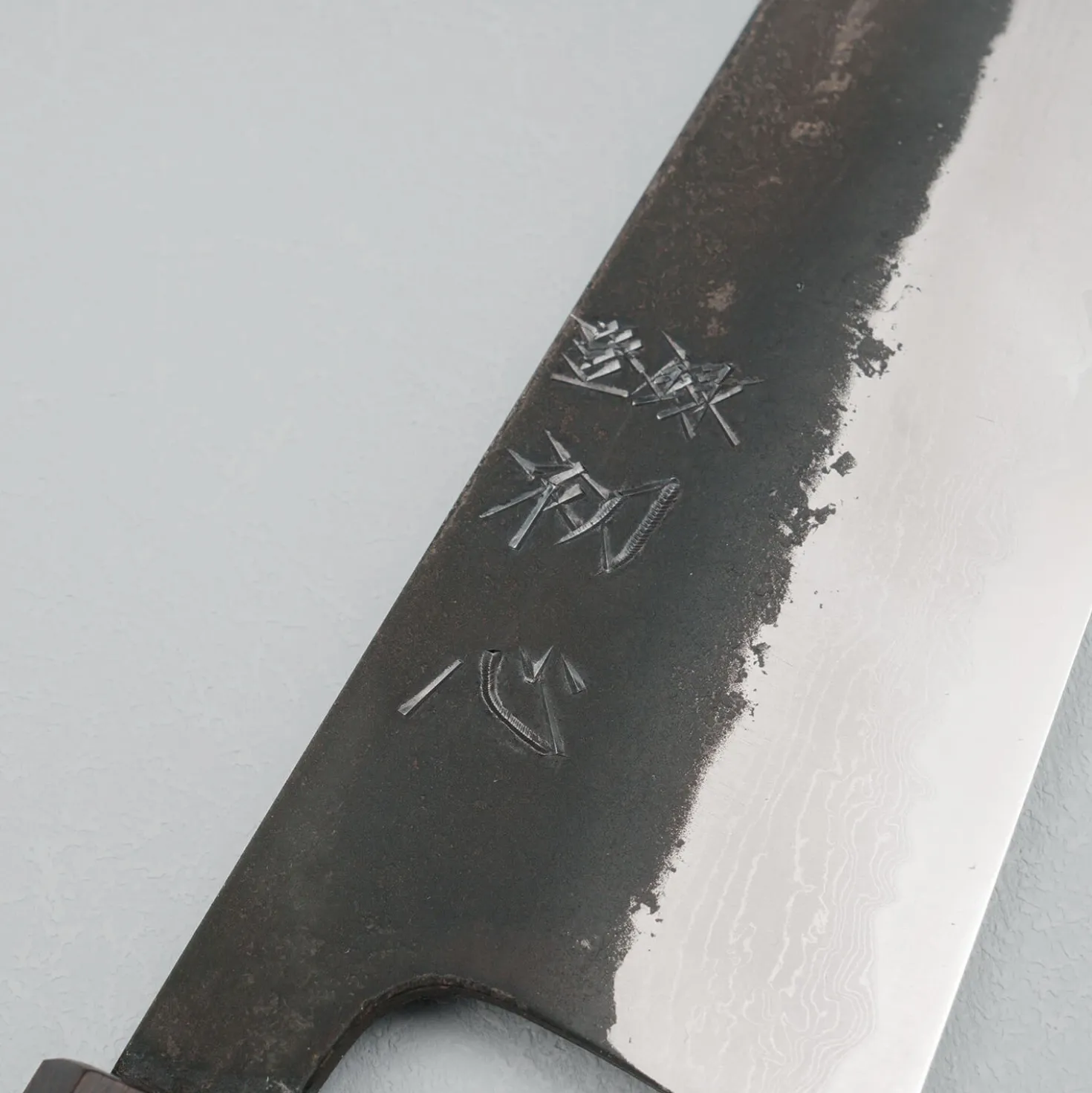 Hatsukokoro Shinkiro Aogami Super Ebony Bunka 17 cm