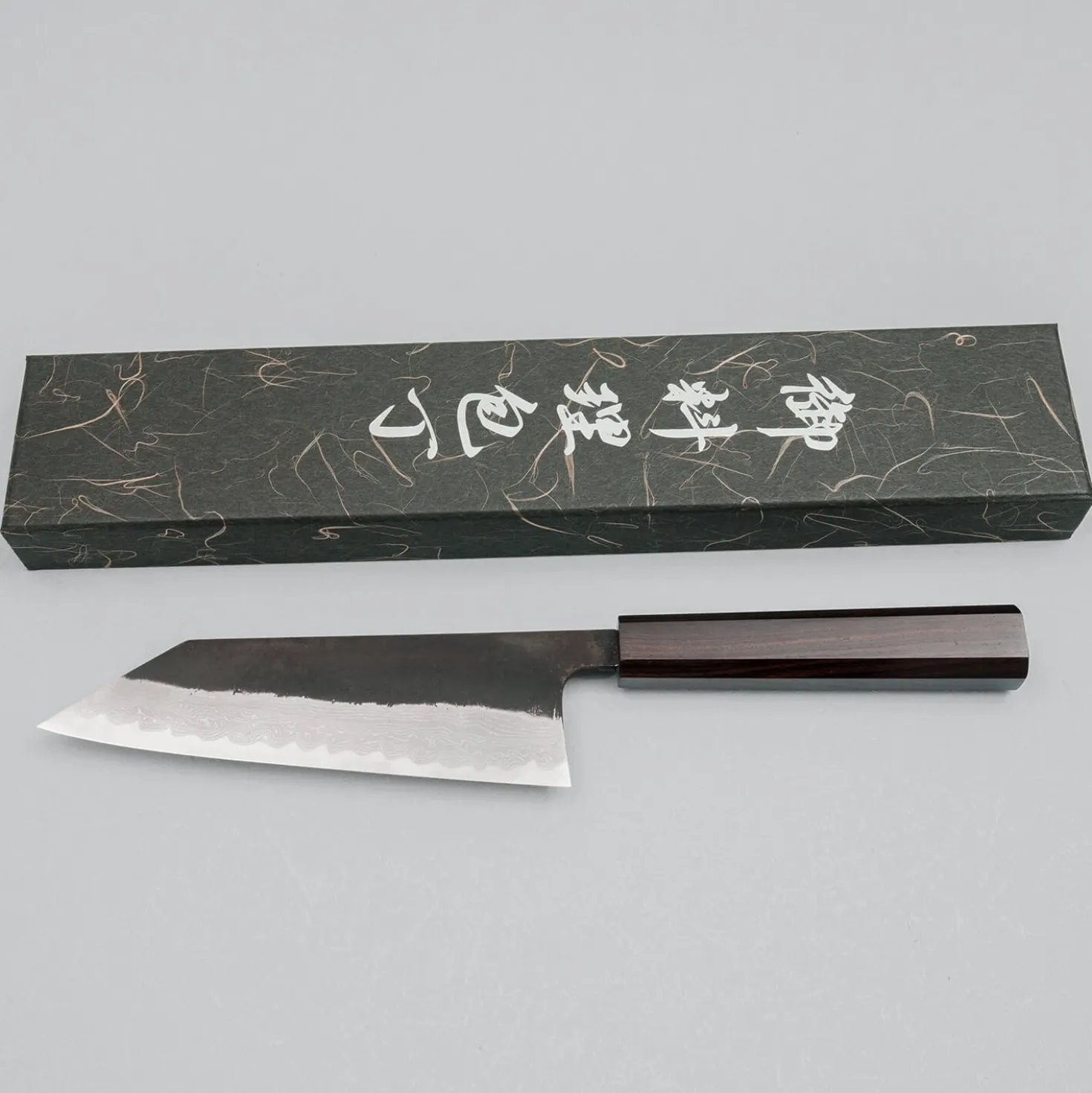 Hatsukokoro Shinkiro Aogami Super Ebony Bunka 17 cm