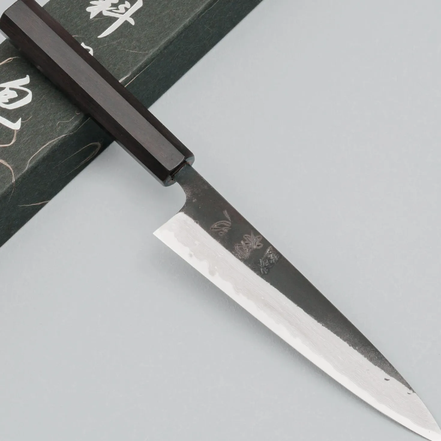Hatsukokoro Shinkiro Aogami Super Ebony Petty 15 cm