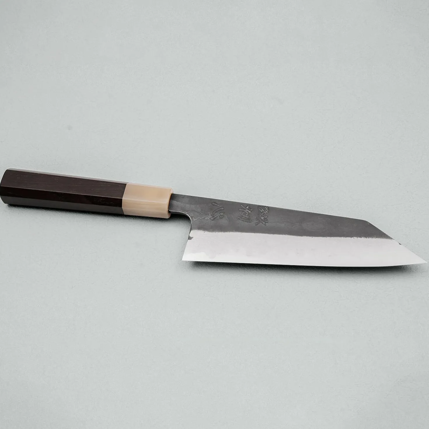 Hatsukokoro Shinkiro Aogami Super Ebony Horn Bunka 17 cm