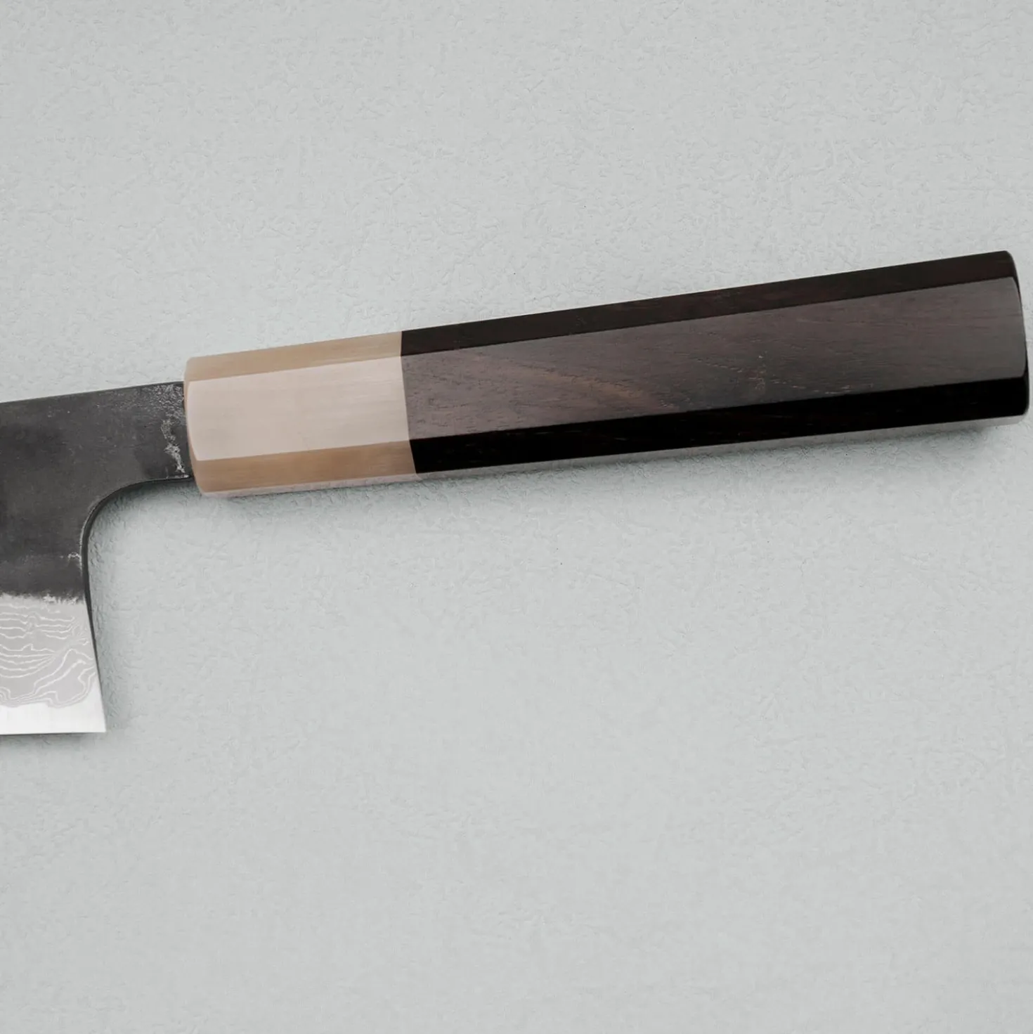 Hatsukokoro Shinkiro Aogami Super Ebony Horn Bunka 17 cm