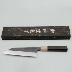 Hatsukokoro Shinkiro Aogami Super Ebony Horn Bunka 17 cm