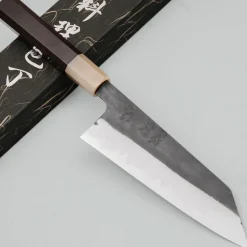 Hatsukokoro Shinkiro Aogami Super Ebony Horn Bunka 17 cm