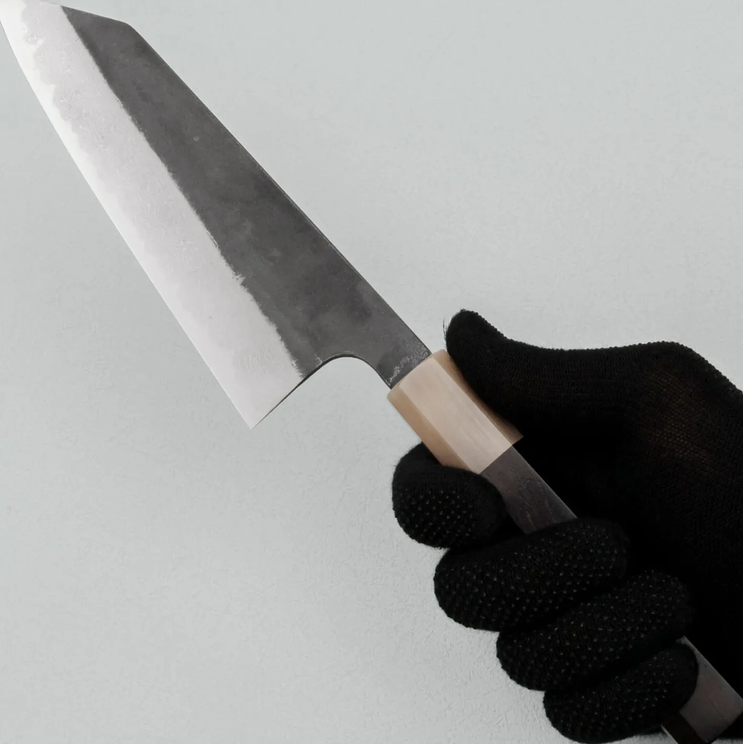 Hatsukokoro Shinkiro Aogami Super Ebony Horn Bunka 17 cm