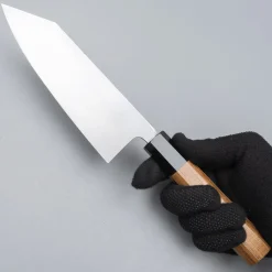 Hatsukokoro Shirasagi Kurouchi Single Bevel Kiritsuke Deba 16.5 cm