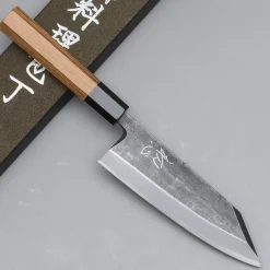 Hatsukokoro Shirasagi Kurouchi Single Bevel Kiritsuke Deba 16.5 cm
