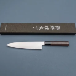 Hatsukokoro Shirasagi Kurouchi Single Bevel Kiritsuke Gyuto 21 cm