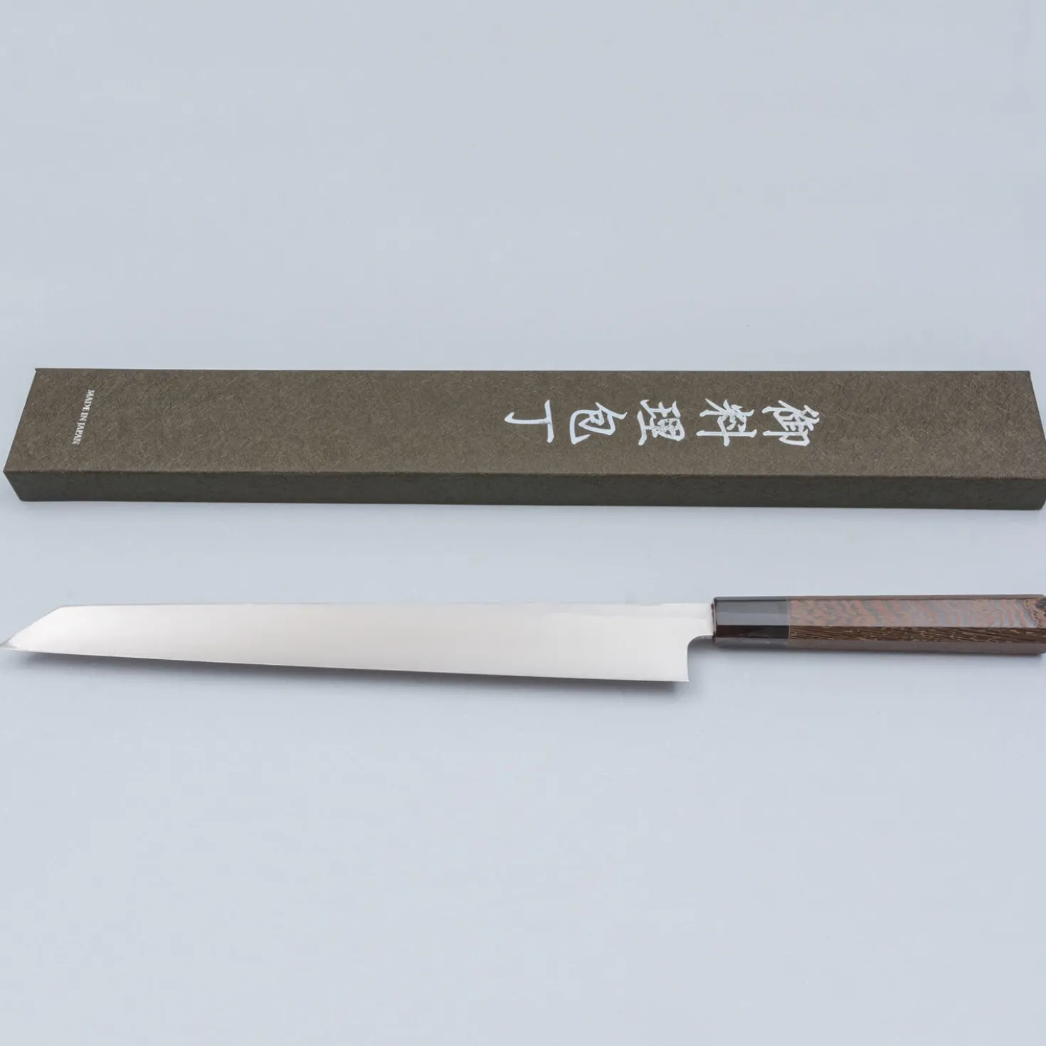 Hatsukokoro Shirasagi Single Bevel Wenge Kiritsuke Yanagiba 33 cm
