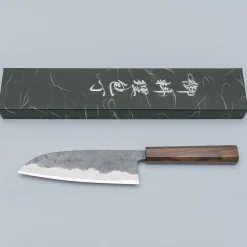 Hatsukokoro Sumi Aogami #2 Santoku 17 cm