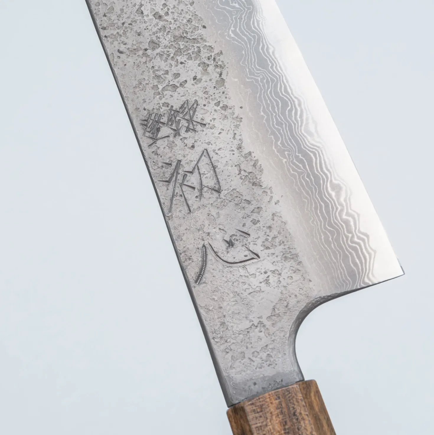 Hatsukokoro x Nigara Aogami 2 Nashiji Damast Bubinga Bunka 18 cm