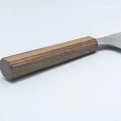 Hatsukokoro x Nigara Aogami 2 Nashiji Damast Bubinga Santoku 18 cm