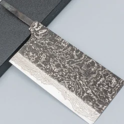 Hatsukokoro x Nigara Yorokobi Damast Chinese Cleaver 20 cm