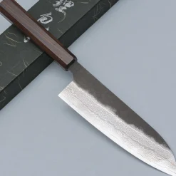 Hatsukokoro x Sanjo Handmade VG10 Damast Santoku 17 cm