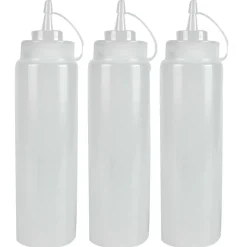 Hendi Knijp/Spuitfles Wit Met Afsluitdopje 200ml (3 Stuks)
