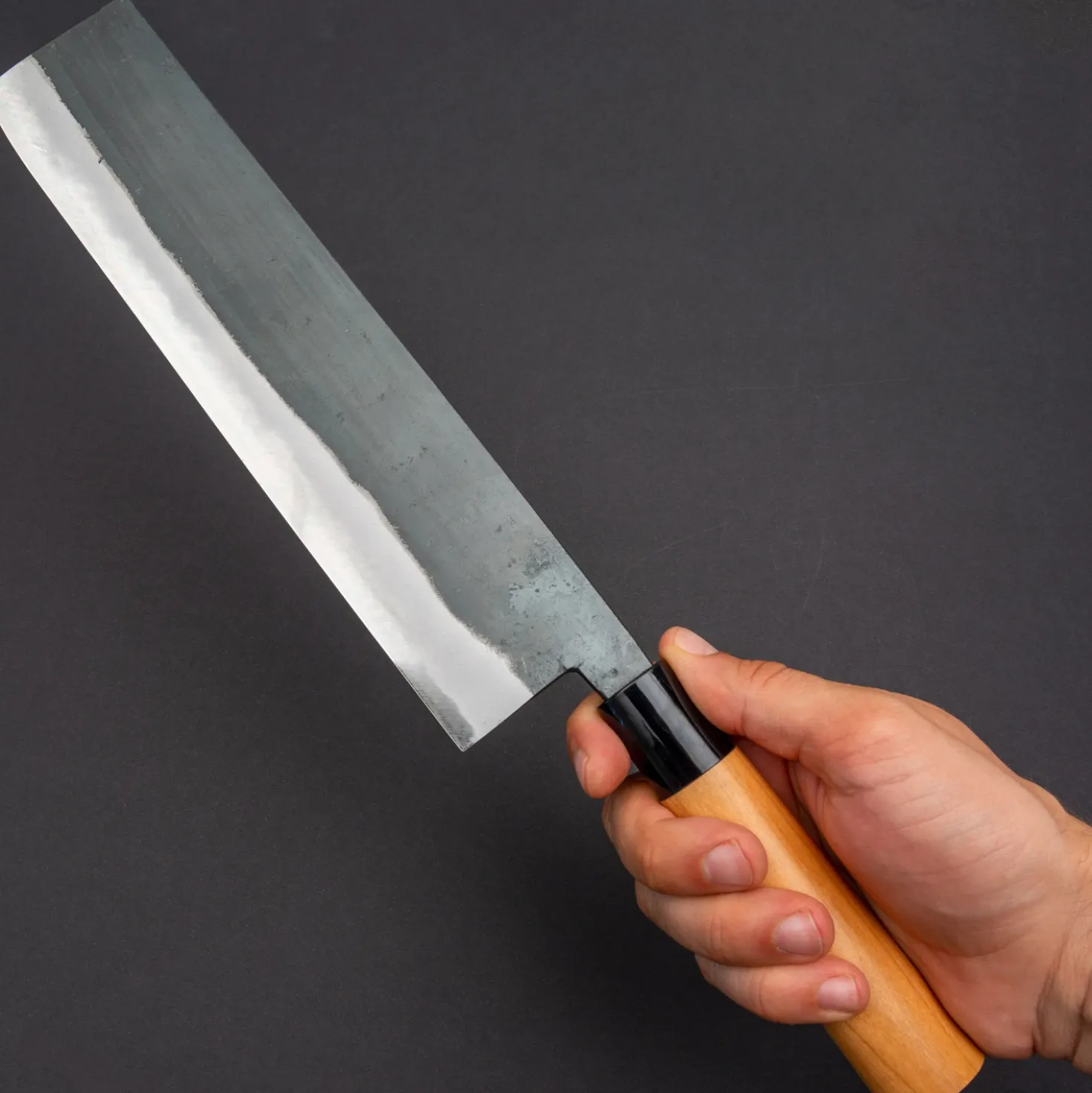 Hinokuni Shirogami Kurouchi Nakiri 24 cm