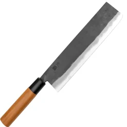 Hinokuni Shirogami Kurouchi Nakiri 21 cm