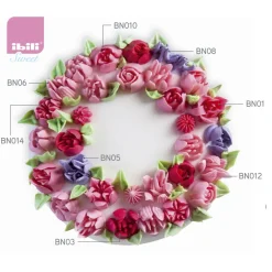 Ibili RVS Spuitmondjes Bloemen 12 Stuks