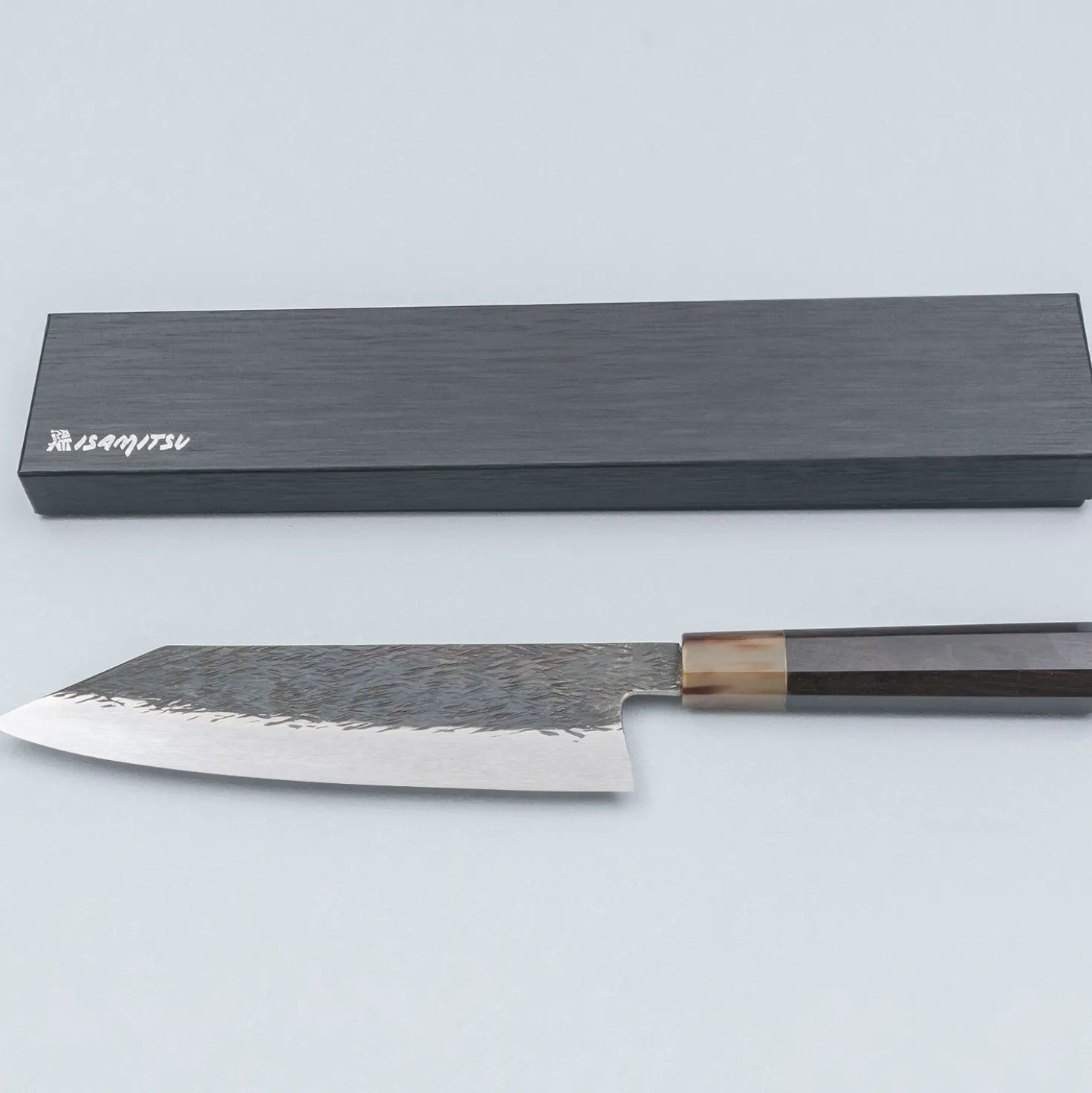 Isamitsu Shirogami #1 Ebony Kiritsuke 21 cm