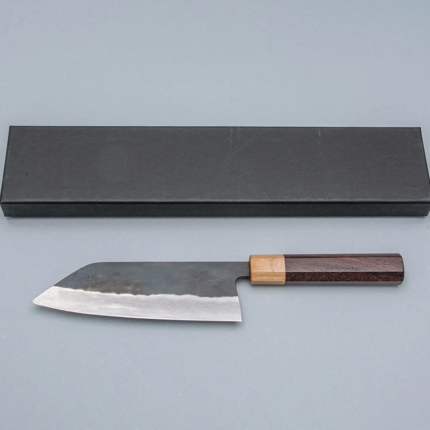 Isamitsu Shirogami #1 Kurouchi Santoku 16.5 cm