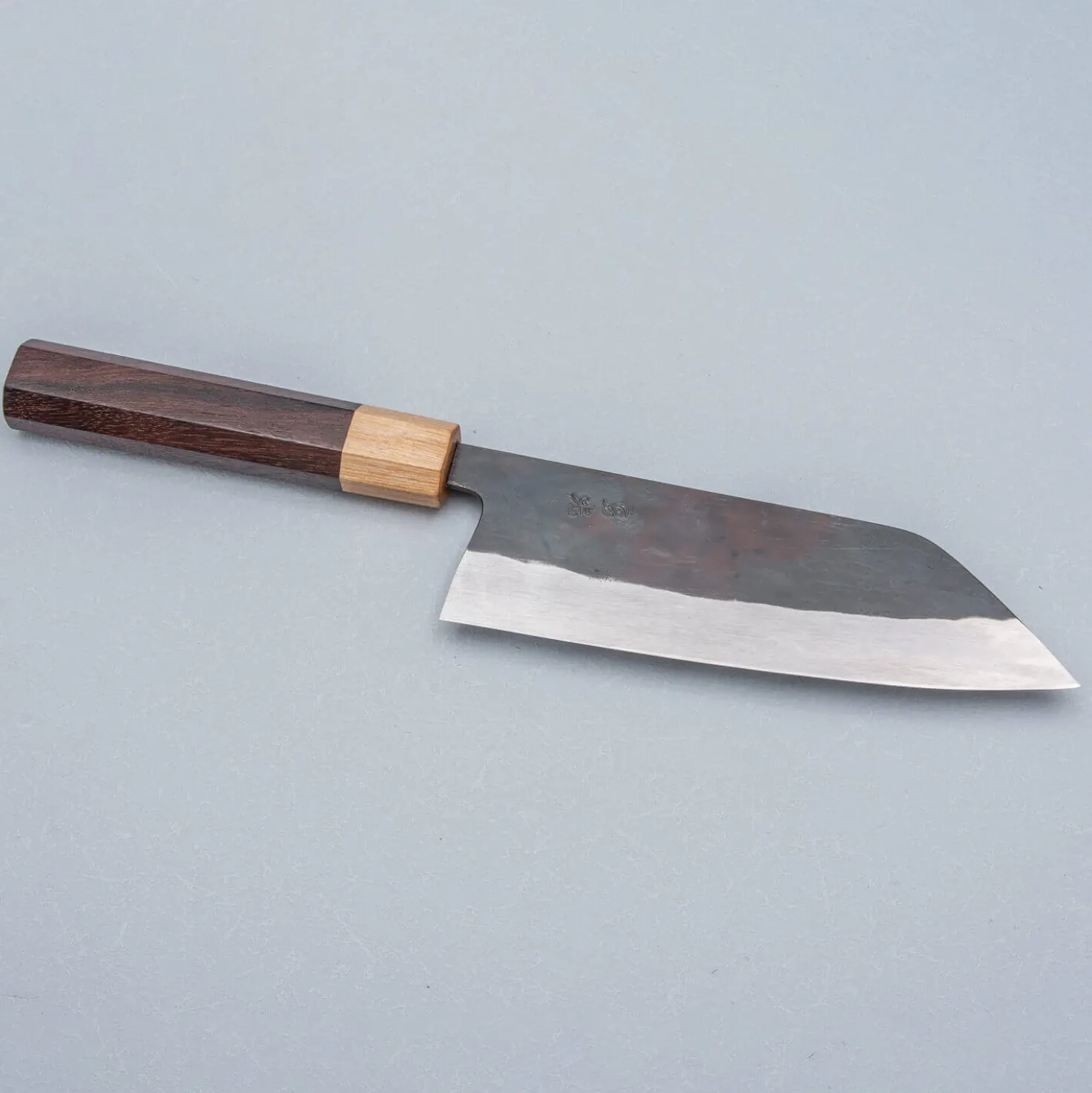 Isamitsu Shirogami #1 Kurouchi Santoku 16.5 cm