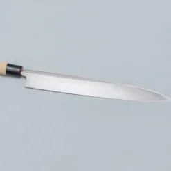 Ittetsu Uraoshi Hand Forged Tsuchime Kurouchi Shiro #2 Yanagiba 30 cm Lefthanded