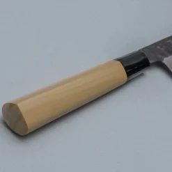 Ittetsu Uraoshi Hand Forged Tsuchime Kurouchi Shiro #2 Yanagiba 24 cm