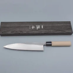 Ittetsu Uraoshi Hand Forged Tsuchime Kurouchi Shiro #2 Mioroshi 21 cm