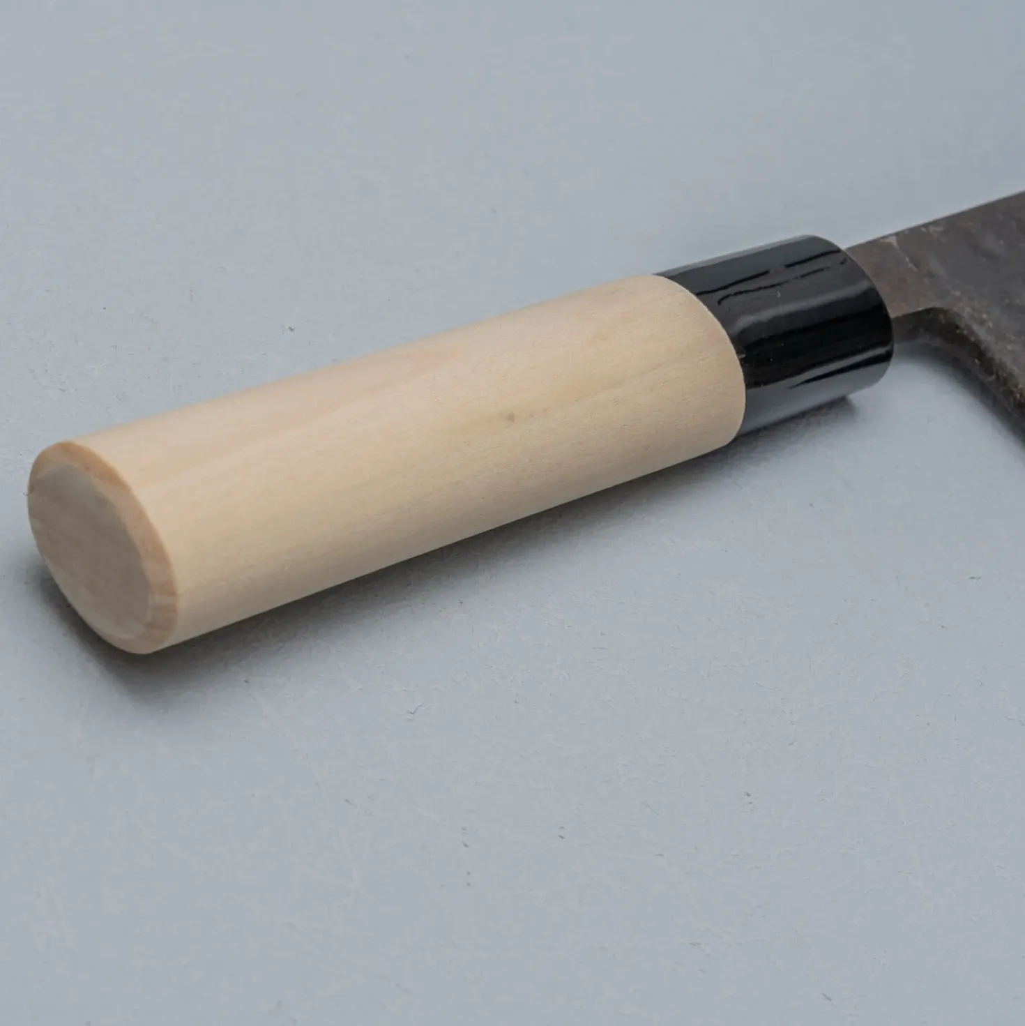 Ittetsu Uraoshi Hand Forged Tsuchime Kurouchi Shiro #2 Deba 16.5 cm