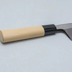 Ittetsu Uraoshi Hand Forged Tsuchime Kurouchi Shiro #2 Deba 15 cm Lefthanded