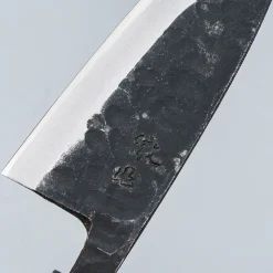 Ittetsu Uraoshi Hand Forged Tsuchime Kurouchi Shiro #2 Deba 15 cm Lefthanded