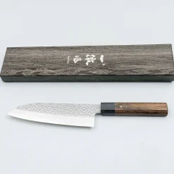 Ittetsu VG10 Damast Tsuchime Santoku 18 cm